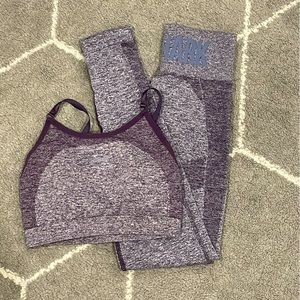 Gymshark Flex Purple Marl Set XS